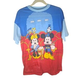 Vintage Disney World Mickey Mouse Pajama Sleep Shirt One Size mickey mouse